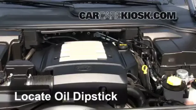 2006 Land Rover LR3 SE 4.4L V8 Aceite Controlar nivel de aceite